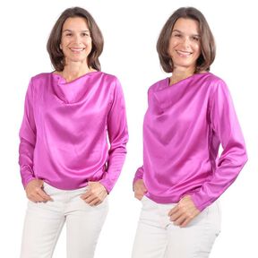 Wasserfallshirt "DERYA", Gr. 158-46