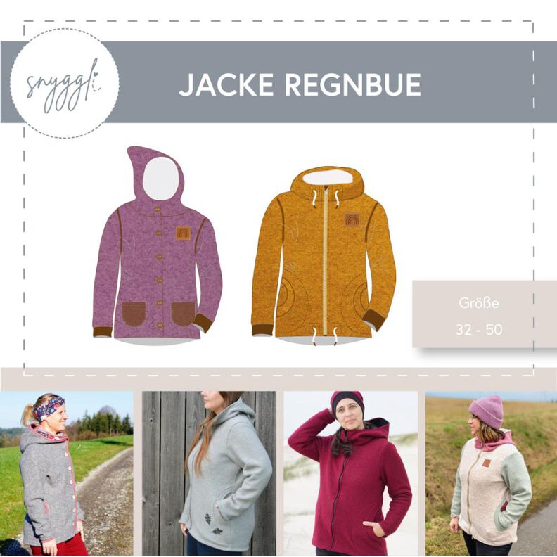 Jacke Regnbue Gr. 32-50, Walk, Fleece, Softshell, A0 image number 1