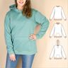 Oversize Hoodie/Sweater „Tessa“ für Damen BU 80-116, A4+A0 thumbnail number 1