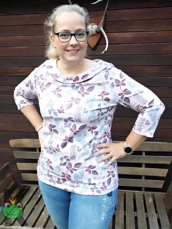 Schnittmuster  Shirt mit UbootKragen  *mit A0-Datei + Video* image number 5