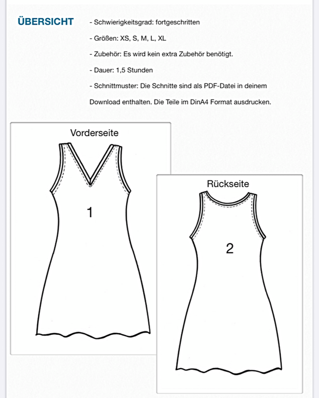 Kleid #Amy Nähanleitung und Schnittmuster (XS-XL) image number 6