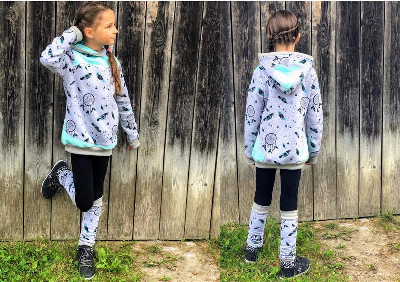 Lovely Heart Jacke und Hoodie Gr. 74 bis 152 image number 5