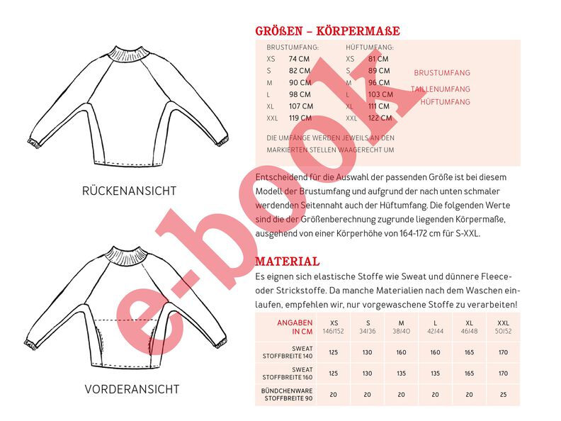 FRAU BETTI - Fledermaussweater mit Bauchtasche XS-XXL image number 7