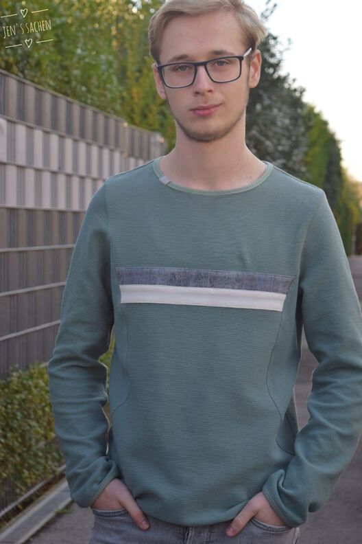 Hoodie Herren Schnittmuster Gr. XS-4XL - MANUC #134 image number 8