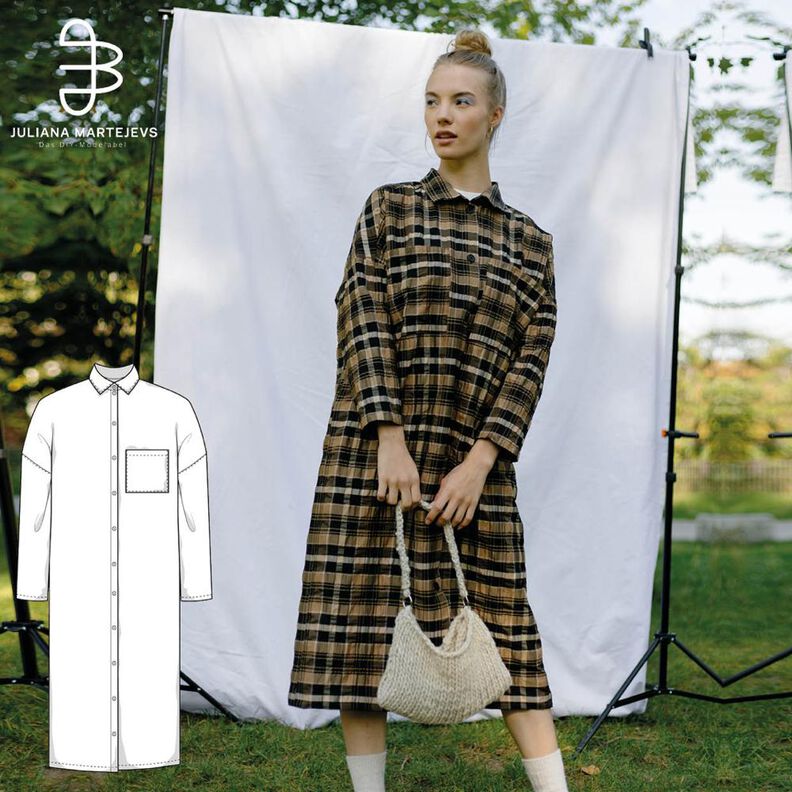 Blusenkleid Schnittmuster mit Videoanleitung Gr. XS-XXXL image number 1