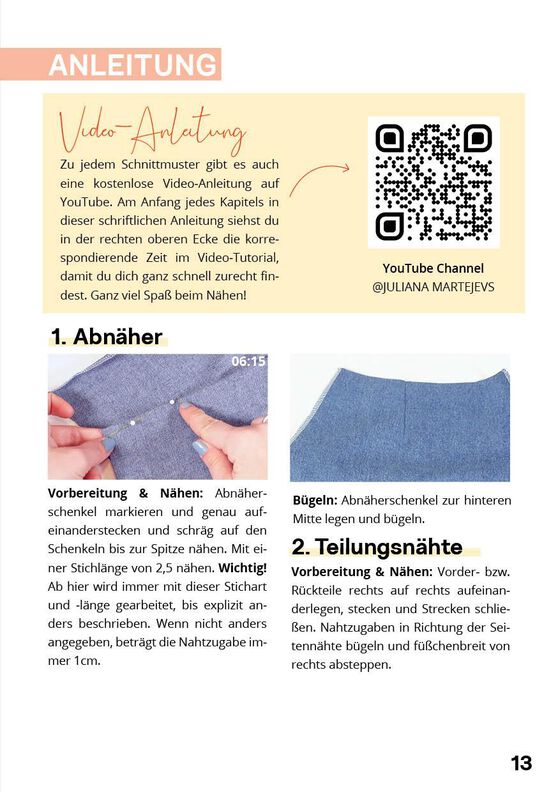 Karottenhose Schnittmuster Gr. XS-XXXL Hose Ballonhose image number 8