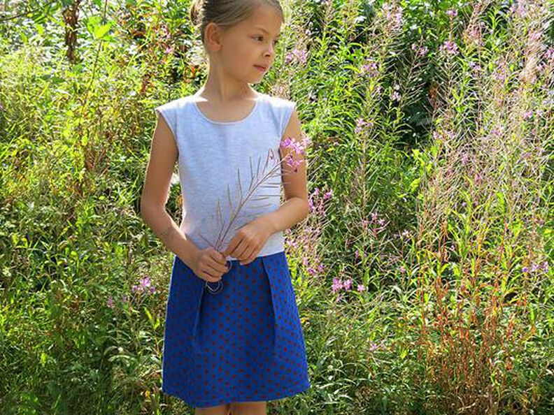 SALLY - Kinderkleid Materialmix 98-152 image number 3