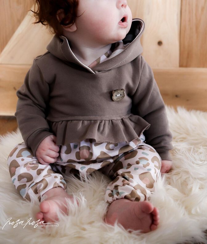 Hoodie #FloweryCrop 74-164 A4/A0/Beamer image number 3