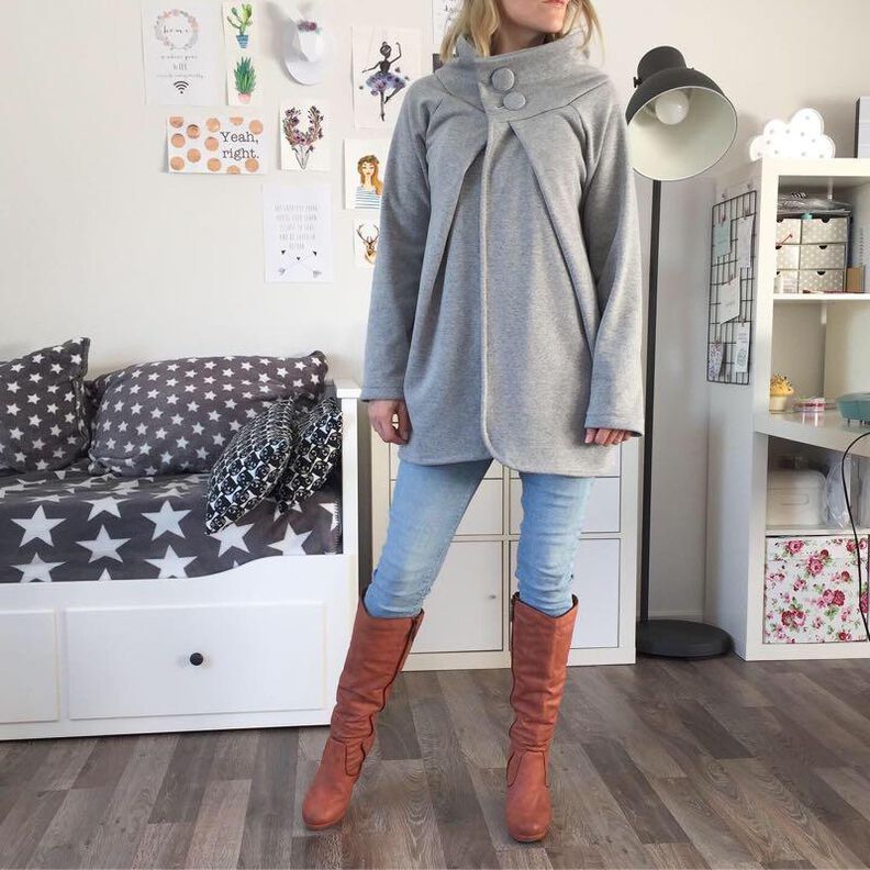 Jacke im O-Shape Look "Sylvie", Schnittmuster Gr. 158-46 image number 7