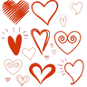 Stickdatei - einfache Herz Linien Herzen simply thumbnail number 1