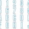 16cm Buchstaben schmal + Zahlen Stickdatei Alphabet Zahl thumbnail number 5