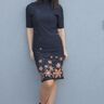 T-Shirt/ Kleid mit angeschnittenem Stehkragen, Gr. 32-60 thumbnail number 5