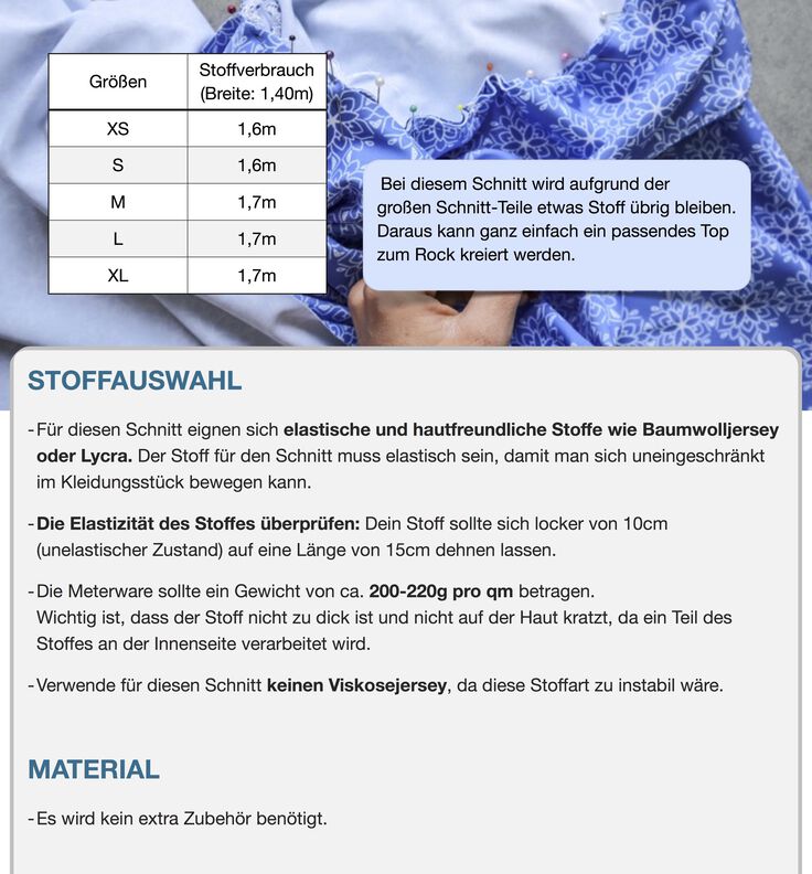 Rock #Fiona Nähanleitung und Schnittmuster (XS-XL) image number 9