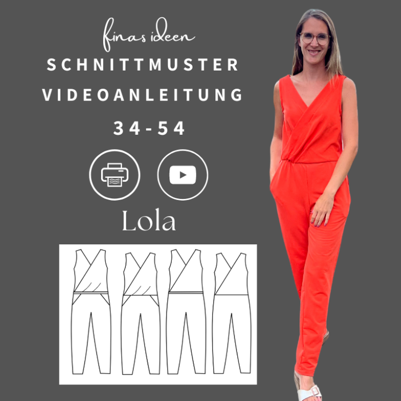 Jumpsuit Schnittmuster Lola (Nähanleitung 34-54) image number 1