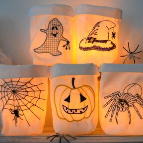 ITH Lichterbeutel Halloween LED 13x18cm