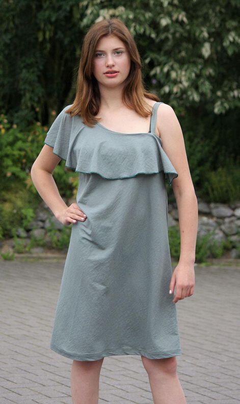 Oneshoulder Kleid "Namika", Schnittmuster Gr. 158 - Gr 46 image number 8