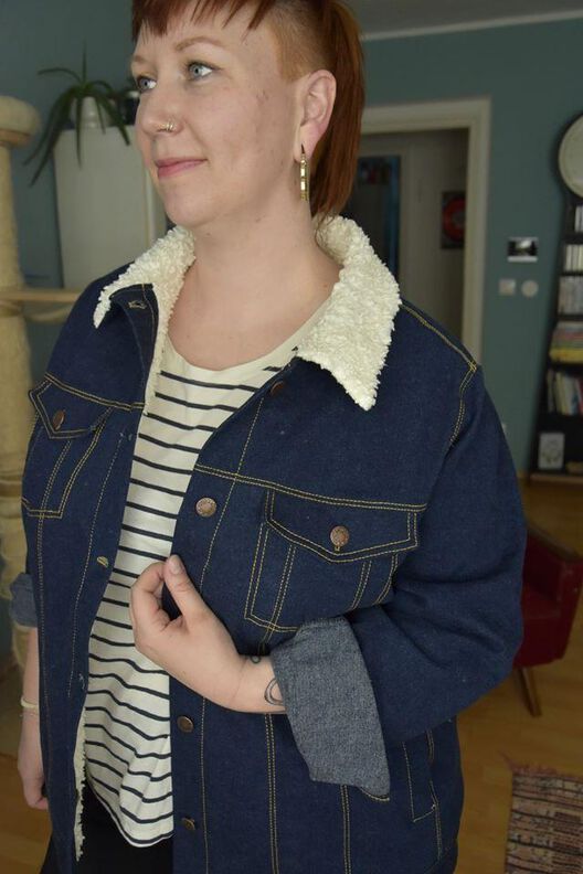 Jeansjacke Frauen Curvy Draufgängerin Gr.46-58 image number 8