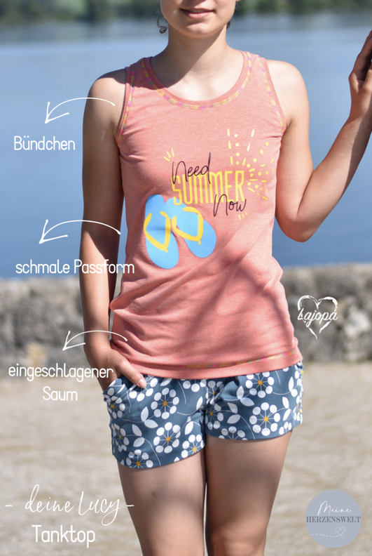 Tanktop Kinder - Schnittmuster Gr. 86-176 - deine LUCY #95 image number 8