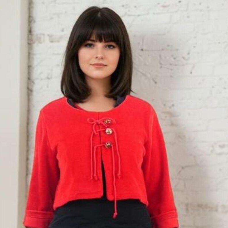 Schnittmuster Crop Jacke Clara Gr. 34-54 - einfach image number 5