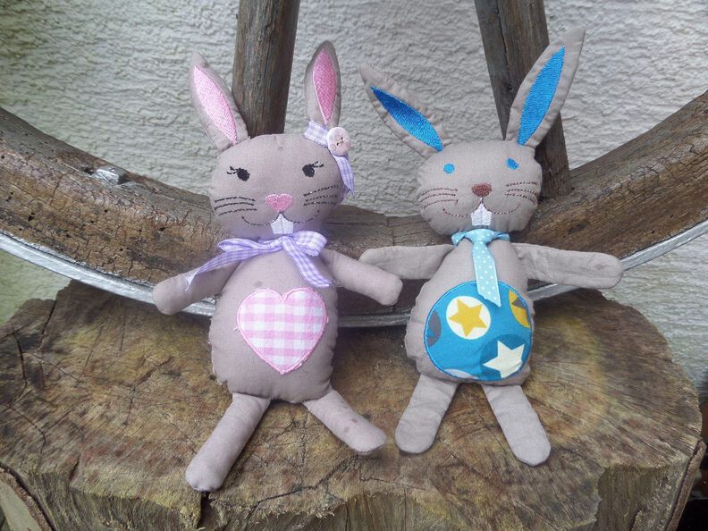 ITH – Stickdatei für Hasen Pupu & Nupu image number 6