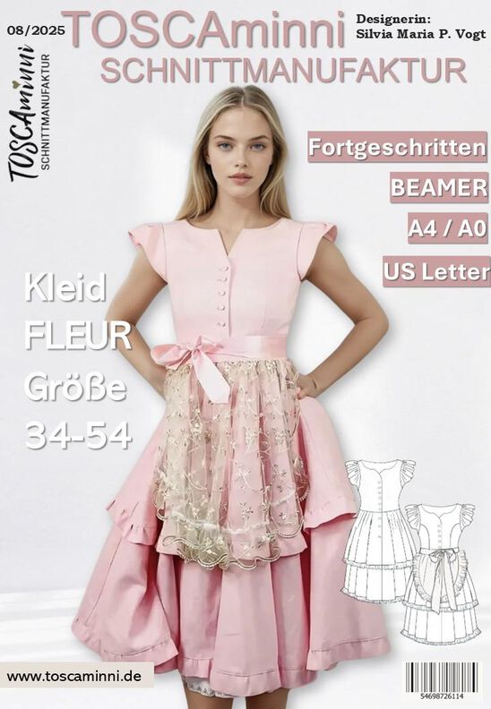 Schnittmuster Dirndl Fleur Gr. 34-54 - Leinenkleid image number 2
