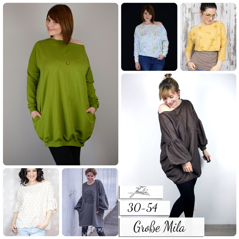 "Große Mila" Schnittmuster und Nähanleitung Größe 30-54 image number 1