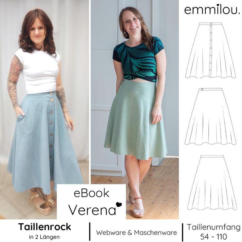 eBook "Verena" Größe 30-50  Schnittmuster & Nähanleitung image number 1
