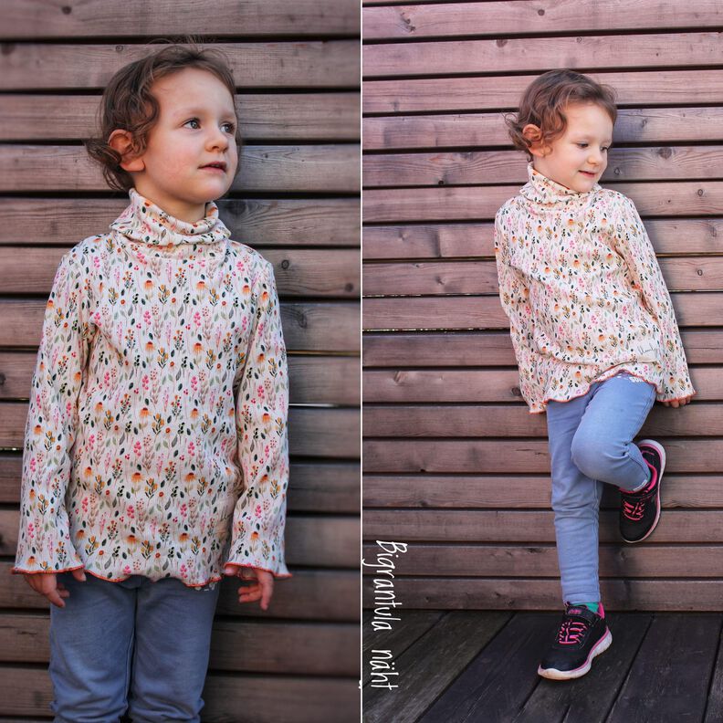 Kinder Shirt Rollkragen Schmal PERAN ♥ Gr. 110-164 image number 6