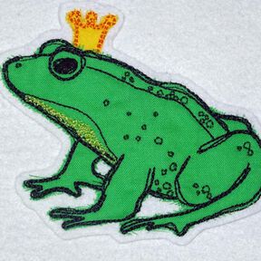 Scribble Kritzel Frosch Froschkönig Stickdatei Doodle