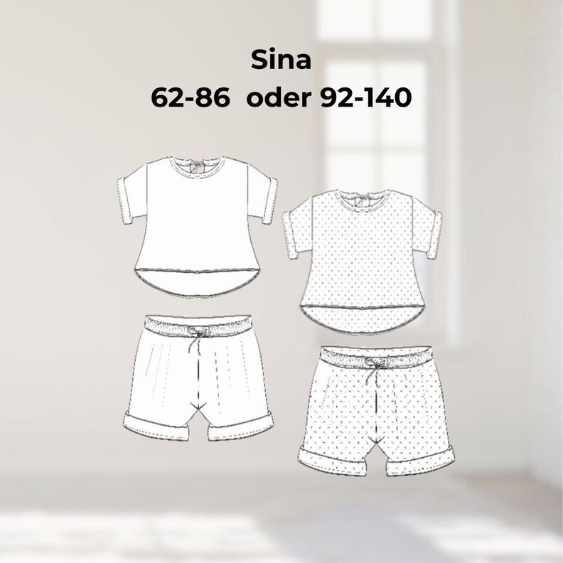 Schnittmuster für Babies: Shirt und Hose Sina Gr 62-86 image number 8