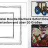 Stickdatei Doodle Rechteck Rahmen in über 20 Gr. thumbnail number 1