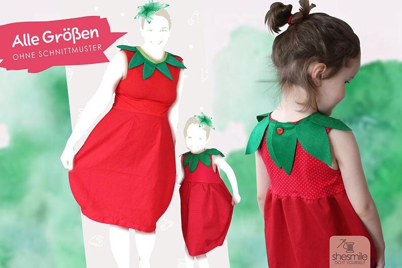 Kostüm "Erdbeere-Ballonkleid" (Nähanleitung für alle Größen) image number 1