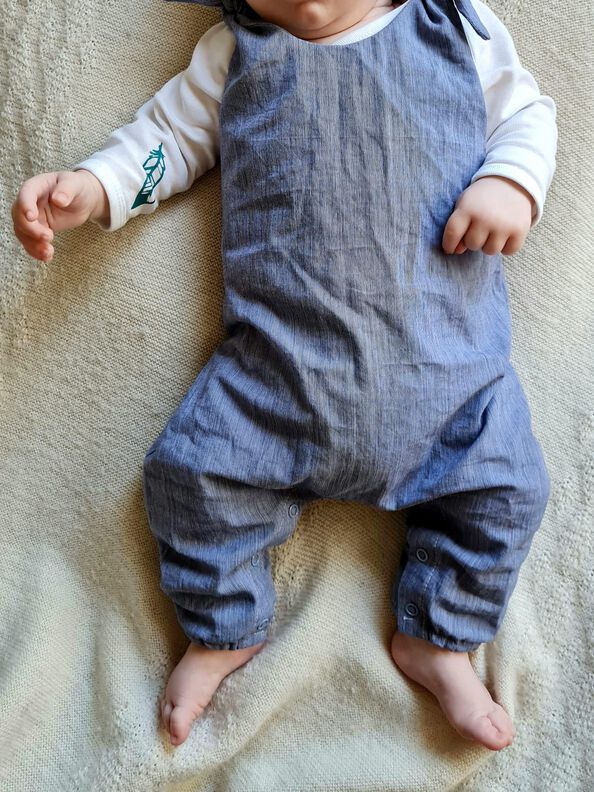 Romper MILO / Einteiler aus Webstoff & Musselin  image number 8