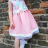 festliches Kleid VANESSA Gr. 98 - 152 Einschulung Hochzeit thumbnail number 9