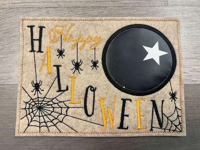 Stickdatei Mugrug Untersetzer Halloween ab 12x18cm image number 4