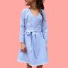 Kinder Kleid Wickelkleid Bluse GAYA ♥ Gr. 92-164 thumbnail number 3
