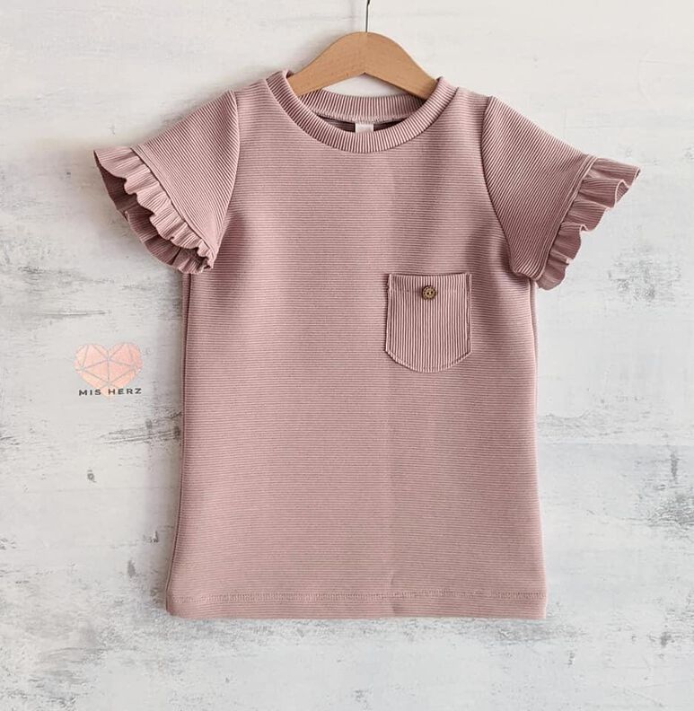 *Kids Basicshirt* Shirt mit vielen Teilungen, runder Saum image number 2