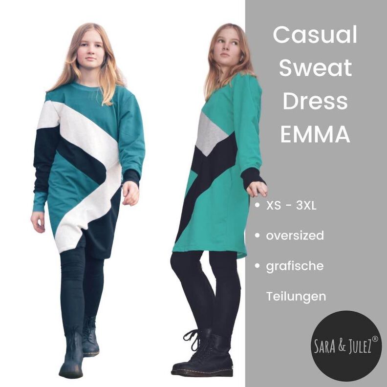 Color Blocking Sweatdress EMMA XS-3XL image number 10