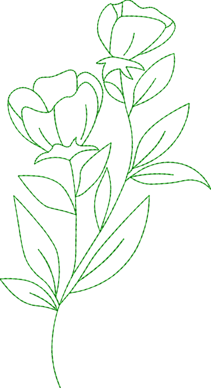 Stickdatei Blumenset "Eleganz" image number 4