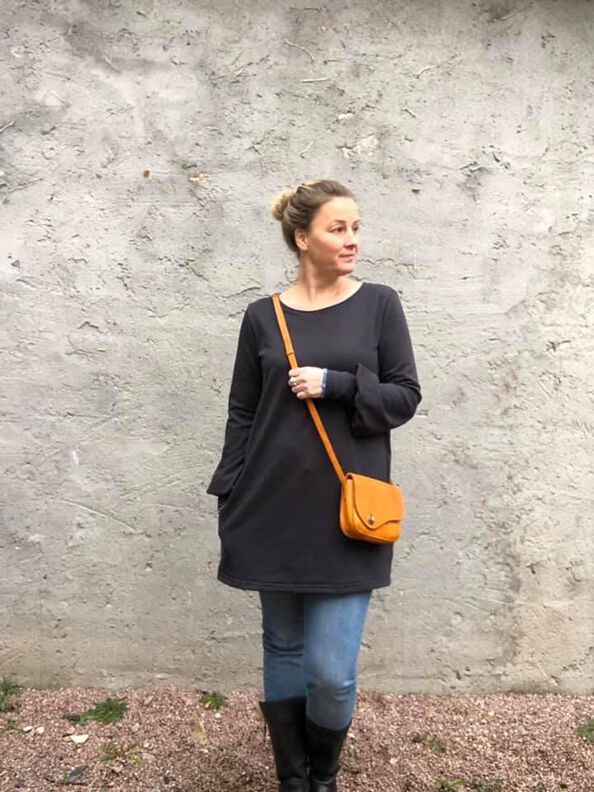 Ella- Damen Kleid oder Pullover Schnittmuster in 34-48 image number 7