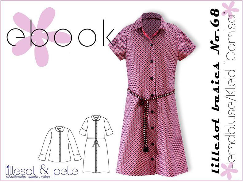 Ebook / Schnittmuster lillesol basics No.68 Kleid Camisa image number 1