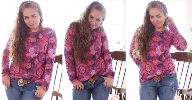 Lucia Basic Longsleeve: d. Serie: "ohne Gedöns": ebook 34-54 image number 2