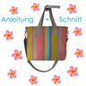 Schnitt + Anleitung Tote Bag Tragetasche mit Schulterriemen thumbnail number 1
