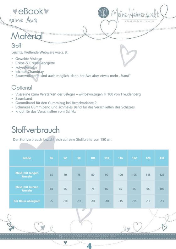 Kleid/Bluse Kinder - Schnittmuster Gr. 86-128 -deine AVA #56 image number 3