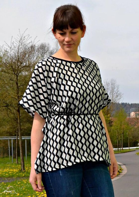 Oversize Tunika (32-60) BERTIOGA Damen Schnittmuster Bluse image number 9