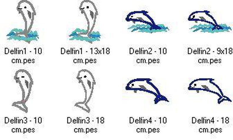 Stickdatei Delfin Delphine image number 8