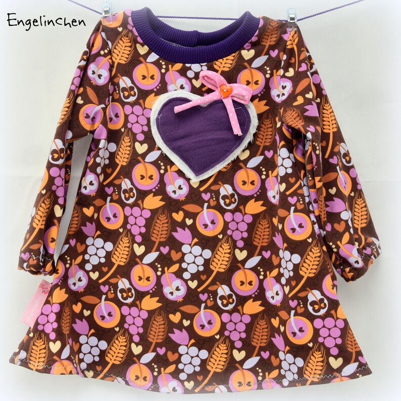 HEARTrock Tunika Kleid Gr. 74 - 164 + Puppenschnitt image number 7