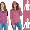 Cassie Sweatjacke/Weste mit Knöpfen BU 80-116, A4+A0 thumbnail number 10