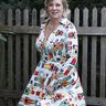 Kleid im 50er Stil mit weitem Rock und Kragen CALLA (34-58) thumbnail number 6