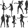 Tanz Dancing 1.0 Silhouette Stickdatei thumbnail number 1
